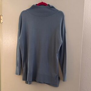LOFT Soft Blue Cowl Neck Sweater
